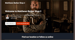 Desktop Screenshot of matthewsbarbershop2.com