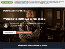 Tablet Screenshot of matthewsbarbershop2.com